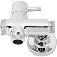 Válvula de desvío de la ducha- G1 - 2 &quot-Adaptador de ducha de cobre amarillo de baño de cobre redondo montado en la pared…